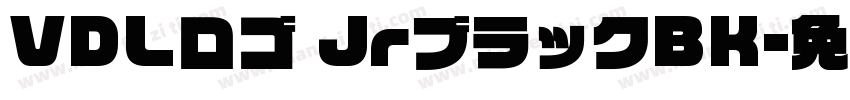 VDLロゴ JrブラックBK字体转换